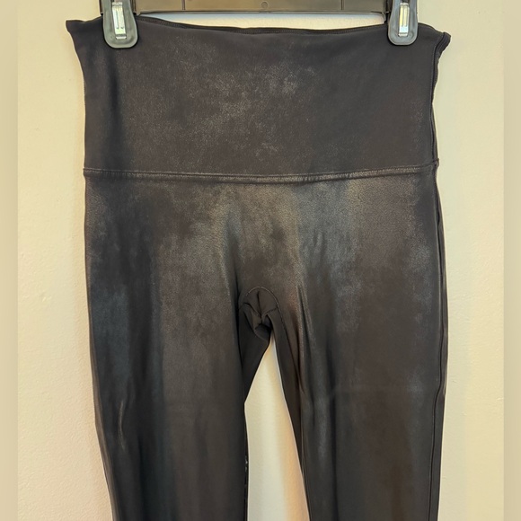 SPANX Faux Leather Leggings Black Size XL - Picture 4 of 5